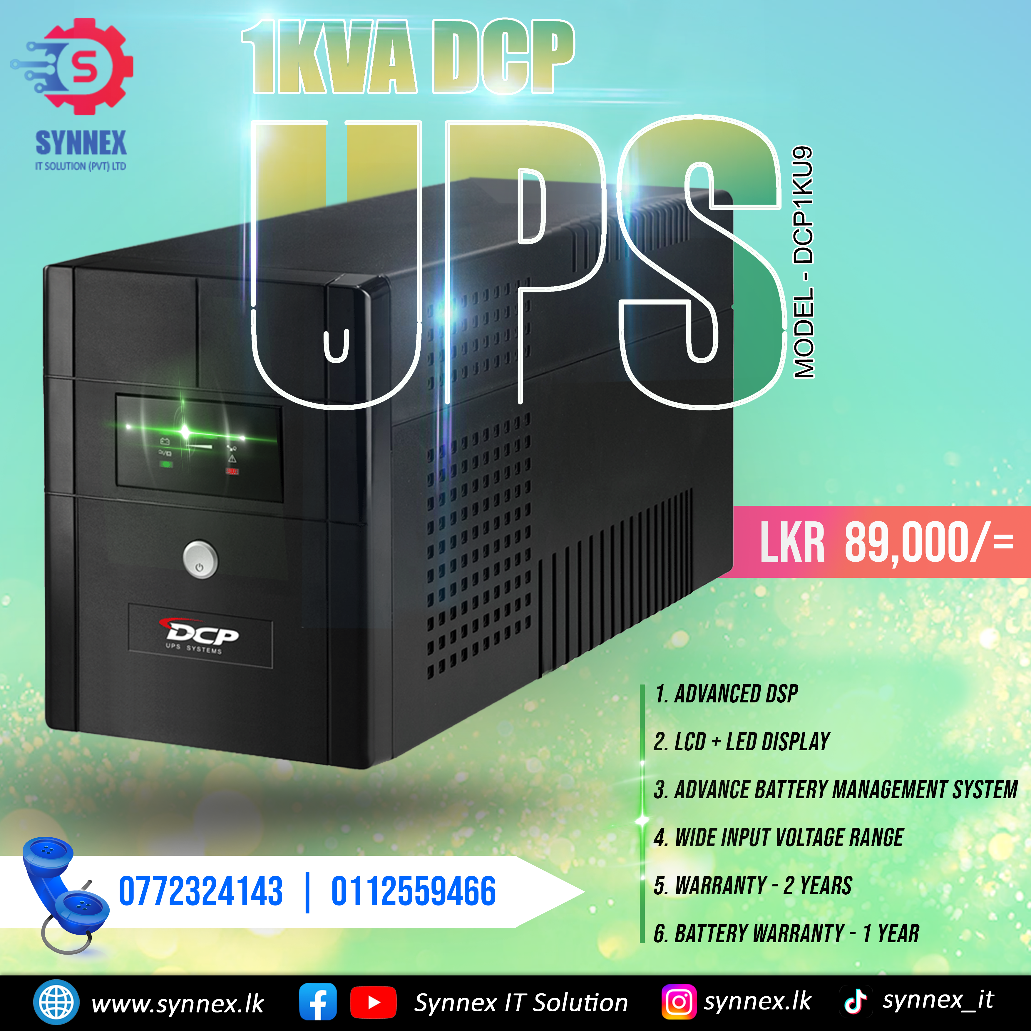1KVA DCP UPS