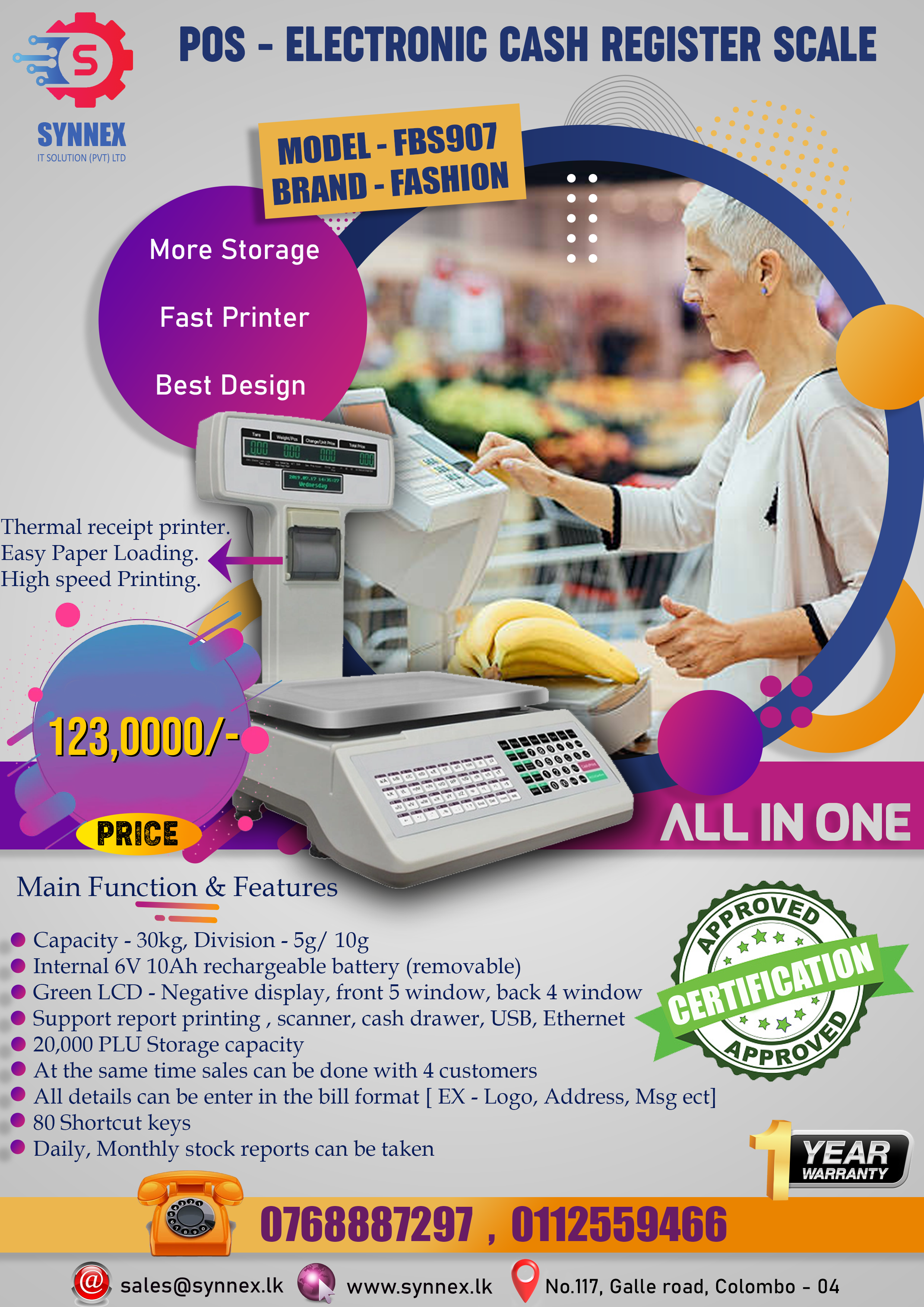 electronic cash register scale